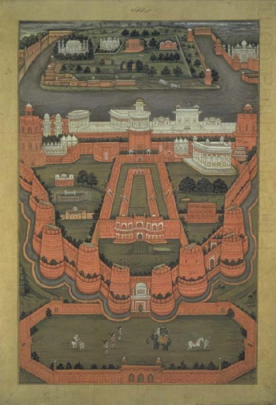 Red Fort at Agra, unknow artist